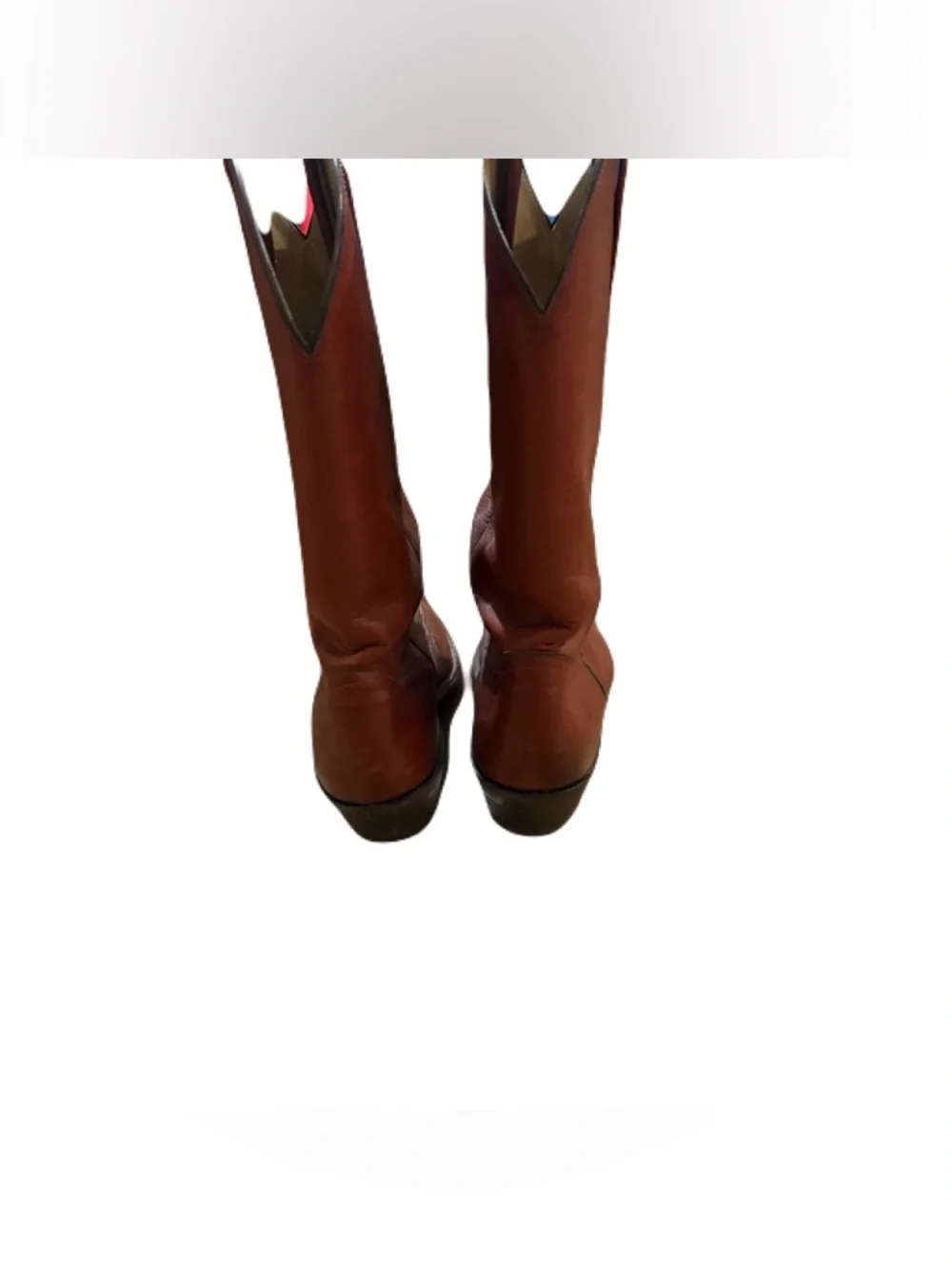 FRYE Vintage Western Mens Boots Cowboy Leather 3811 Cognac Size 11 D USA